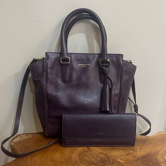 Coach Handbags - Coach Mini Tanner Two-way Bag and Wallet Bundle